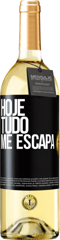 29,95 € | Vinho branco Edição WHITE Hoje tudo me escapa Etiqueta Preta. Etiqueta personalizável Vinho jovem Colheita 2024 Verdejo