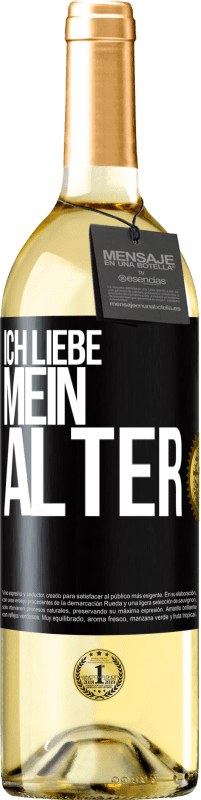 29,95 € | Weißwein WHITE Ausgabe Ich liebe mein Alter Schwarzes Etikett. Anpassbares Etikett Junger Wein Ernte 2023 Verdejo