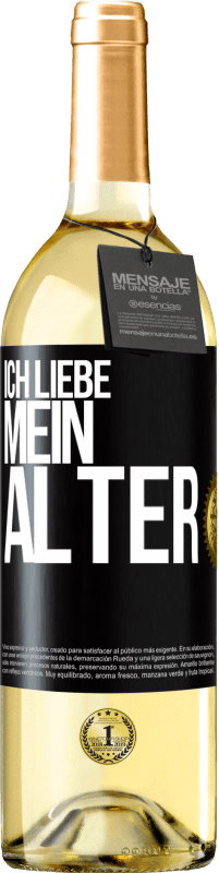 29,95 € | Weißwein WHITE Ausgabe Ich liebe mein Alter Schwarzes Etikett. Anpassbares Etikett Junger Wein Ernte 2024 Verdejo