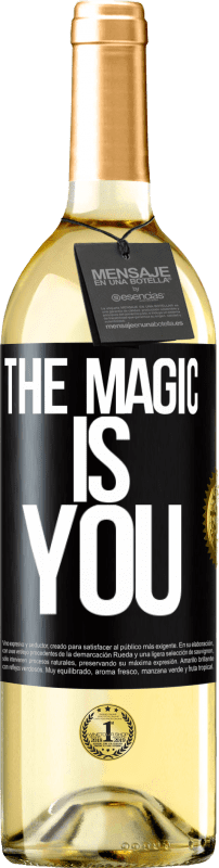29,95 € | White Wine WHITE Edition The magic is you Black Label. Customizable label Young wine Harvest 2023 Verdejo