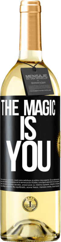 29,95 € | White Wine WHITE Edition The magic is you Black Label. Customizable label Young wine Harvest 2024 Verdejo