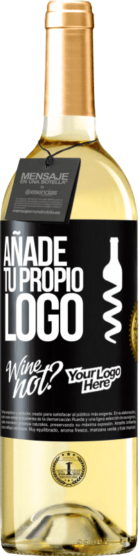 29,95 € | Vino Blanco Edición WHITE Añade tu propio logo Etiqueta Negra. Etiqueta personalizable Vino joven Cosecha 2024 Verdejo