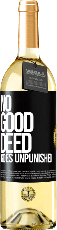 Free Shipping | White Wine WHITE Edition No good deed goes unpunished Black Label. Customizable label Young wine Harvest 2023 Verdejo