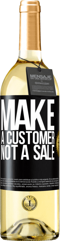 Free Shipping | White Wine WHITE Edition Make a customer, not a sale Black Label. Customizable label Young wine Harvest 2023 Verdejo