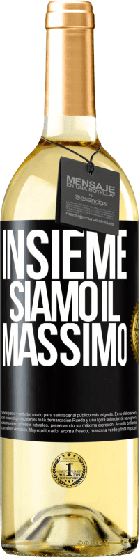 29,95 € | Vino bianco Edizione WHITE Insieme siamo il massimo Etichetta Nera. Etichetta personalizzabile Vino giovane Raccogliere 2025 Verdejo
