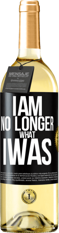 29,95 € Free Shipping | White Wine WHITE Edition I am no longer what I was Black Label. Customizable label Young wine Harvest 2023 Verdejo