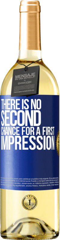 29,95 € | Белое вино Издание WHITE Второго шанса для первого впечатления нет Синяя метка. Настраиваемая этикетка Молодое вино Урожай 2023 Verdejo