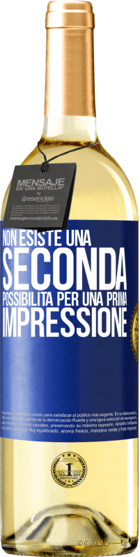 29,95 € | Vino bianco Edizione WHITE Non esiste una seconda possibilità per una prima impressione Etichetta Blu. Etichetta personalizzabile Vino giovane Raccogliere 2024 Verdejo