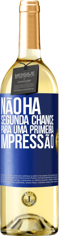 29,95 € Envio grátis | Vinho branco Edição WHITE Não há segunda chance para uma primeira impressão Etiqueta Azul. Etiqueta personalizável Vinho jovem Colheita 2025 Verdejo