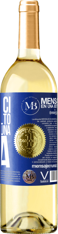 «Se non ci vorrà molto, ti aspetto una vita» Edizione WHITE