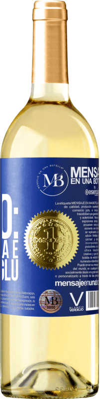 «Ho un piano: Bla Bla Bla e Glu Glu Glu» Edizione WHITE