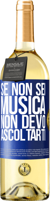 29,95 € | Vino bianco Edizione WHITE Se non sei musica, non devo ascoltarti Etichetta Blu. Etichetta personalizzabile Vino giovane Raccogliere 2024 Verdejo