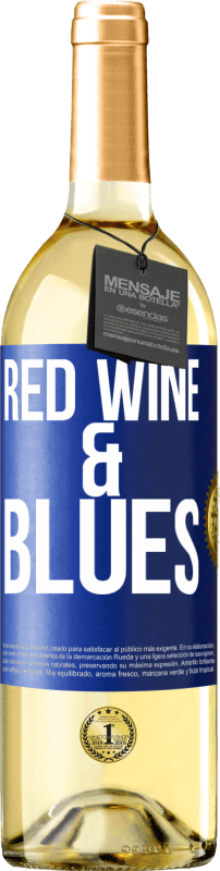 29,95 € | Vinho branco Edição WHITE Red wine & Blues Etiqueta Azul. Etiqueta personalizável Vinho jovem Colheita 2024 Verdejo