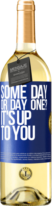 29,95 € | White Wine WHITE Edition some day, or day one? It's up to you Blue Label. Customizable label Young wine Harvest 2024 Verdejo