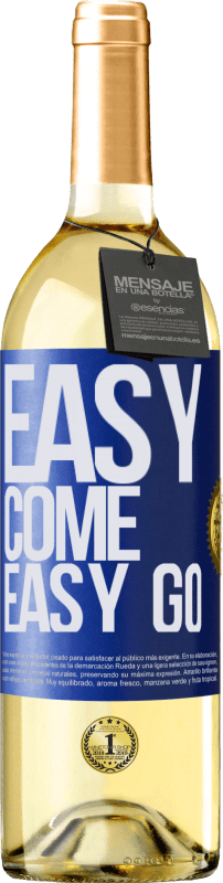 29,95 € | Weißwein WHITE Ausgabe Easy come, easy go Blaue Markierung. Anpassbares Etikett Junger Wein Ernte 2024 Verdejo