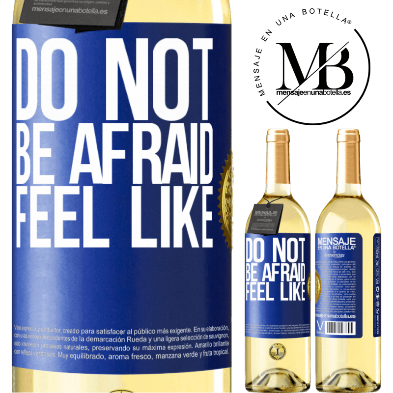 29,95 € Free Shipping | White Wine WHITE Edition Do not be afraid. Feel like Blue Label. Customizable label Young wine Harvest 2023 Verdejo