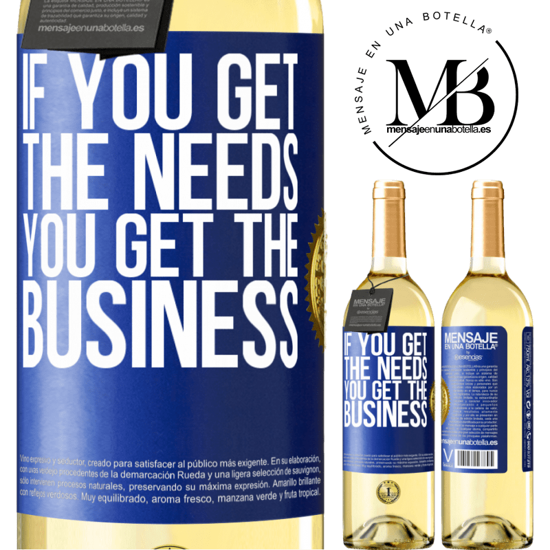 29,95 € Free Shipping | White Wine WHITE Edition If you get the needs, you get the business Blue Label. Customizable label Young wine Harvest 2023 Verdejo