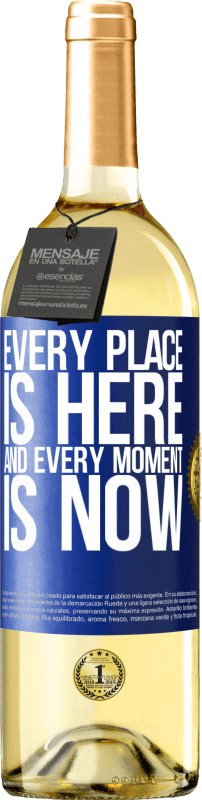 29,95 € | White Wine WHITE Edition Every place is here and every moment is now Blue Label. Customizable label Young wine Harvest 2023 Verdejo