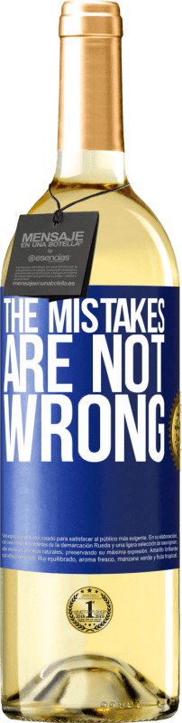 29,95 € | White Wine WHITE Edition The mistakes are not wrong Blue Label. Customizable label Young wine Harvest 2024 Verdejo