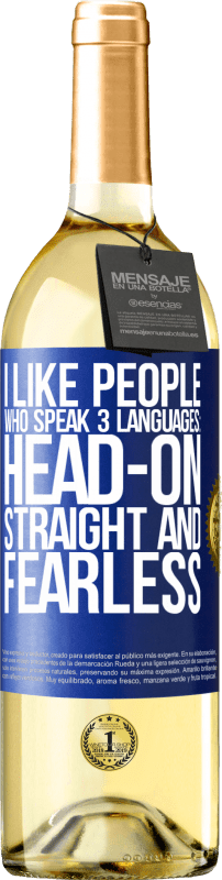 «Мне нравятся люди, которые говорят на 3 языках: в лоб, прямо и бесстрашно» Издание WHITE