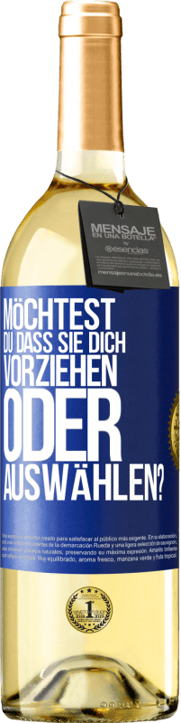 29,95 € Kostenloser Versand | Weißwein WHITE Ausgabe Möchtest du, dass sie dich vorziehen oder auswählen? Blaue Markierung. Anpassbares Etikett Junger Wein Ernte 2024 Verdejo