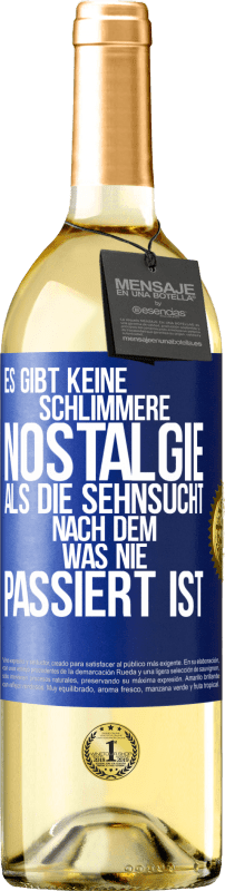 «Es gibt keine schlimmere Nostalgie als die Sehnsucht nach dem, was nie passiert ist» WHITE Ausgabe