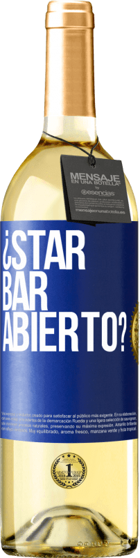 «¿STAR BAR abierto?» WHITE版