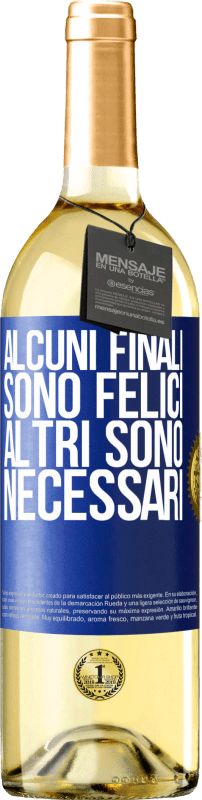 29,95 € | Vino bianco Edizione WHITE Alcuni finali sono felici. Altri sono necessari Etichetta Blu. Etichetta personalizzabile Vino giovane Raccogliere 2025 Verdejo