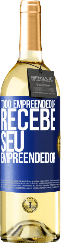 29,95 € | Vinho branco Edição WHITE Todo empreendedor recebe seu empreendedor Etiqueta Azul. Etiqueta personalizável Vinho jovem Colheita 2024 Verdejo