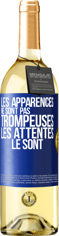 29,95 € | Vin blanc Édition WHITE Les apparences ne sont pas trompeuses. Les attentes le sont Étiquette Bleue. Étiquette personnalisable Vin jeune Récolte 2025 Verdejo