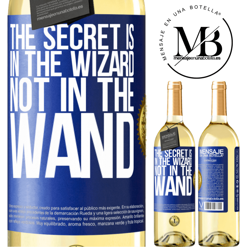 29,95 € Free Shipping | White Wine WHITE Edition The secret is in the wizard, not in the wand Blue Label. Customizable label Young wine Harvest 2023 Verdejo