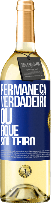 29,95 € Envio grátis | Vinho branco Edição WHITE Permaneça verdadeiro ou fique solteiro Etiqueta Azul. Etiqueta personalizável Vinho jovem Colheita 2023 Verdejo