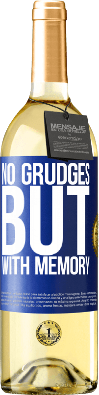 29,95 € | White Wine WHITE Edition No grudges, but with memory Blue Label. Customizable label Young wine Harvest 2025 Verdejo