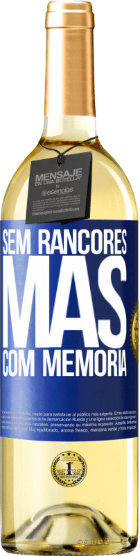 29,95 € | Vinho branco Edição WHITE Sem rancores, mas com memória Etiqueta Azul. Etiqueta personalizável Vinho jovem Colheita 2024 Verdejo