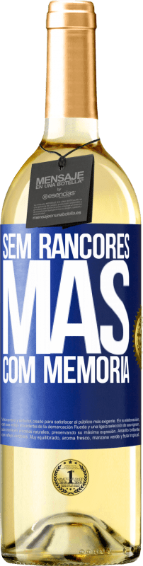 29,95 € | Vinho branco Edição WHITE Sem rancores, mas com memória Etiqueta Azul. Etiqueta personalizável Vinho jovem Colheita 2025 Verdejo