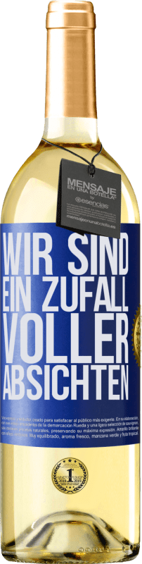 29,95 € | Weißwein WHITE Ausgabe Wir sind ein Zufall voller Absichten Blaue Markierung. Anpassbares Etikett Junger Wein Ernte 2024 Verdejo