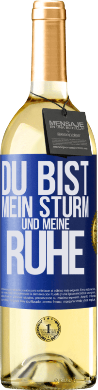 29,95 € | Weißwein WHITE Ausgabe Du bist mein Sturm und meine Ruhe Blaue Markierung. Anpassbares Etikett Junger Wein Ernte 2023 Verdejo