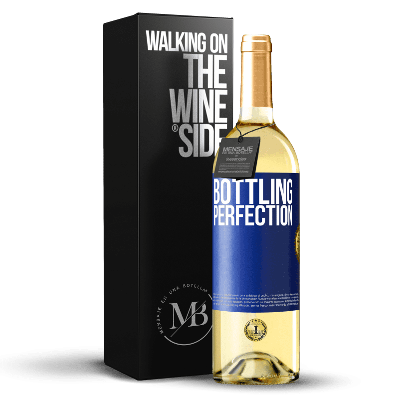 29,95 € Бесплатная доставка | Белое вино Издание WHITE Bottling perfection Синяя метка. Настраиваемая этикетка Молодое вино Урожай 2024 Verdejo