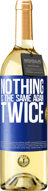 Free Shipping | White Wine WHITE Edition Nothing is the same again twice Blue Label. Customizable label Young wine Harvest 2023 Verdejo