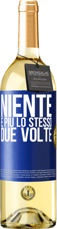 Spedizione Gratuita | Vino bianco Edizione WHITE Niente è più lo stesso due volte Etichetta Blu. Etichetta personalizzabile Vino giovane Raccogliere 2023 Verdejo