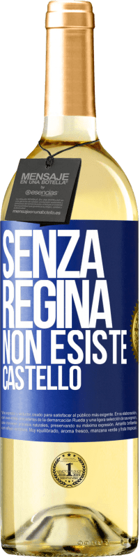 29,95 € | Vino bianco Edizione WHITE Senza regina, non esiste castello Etichetta Blu. Etichetta personalizzabile Vino giovane Raccogliere 2023 Verdejo