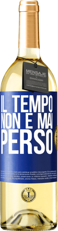 29,95 € | Vino bianco Edizione WHITE Il tempo non è mai perso Etichetta Blu. Etichetta personalizzabile Vino giovane Raccogliere 2024 Verdejo