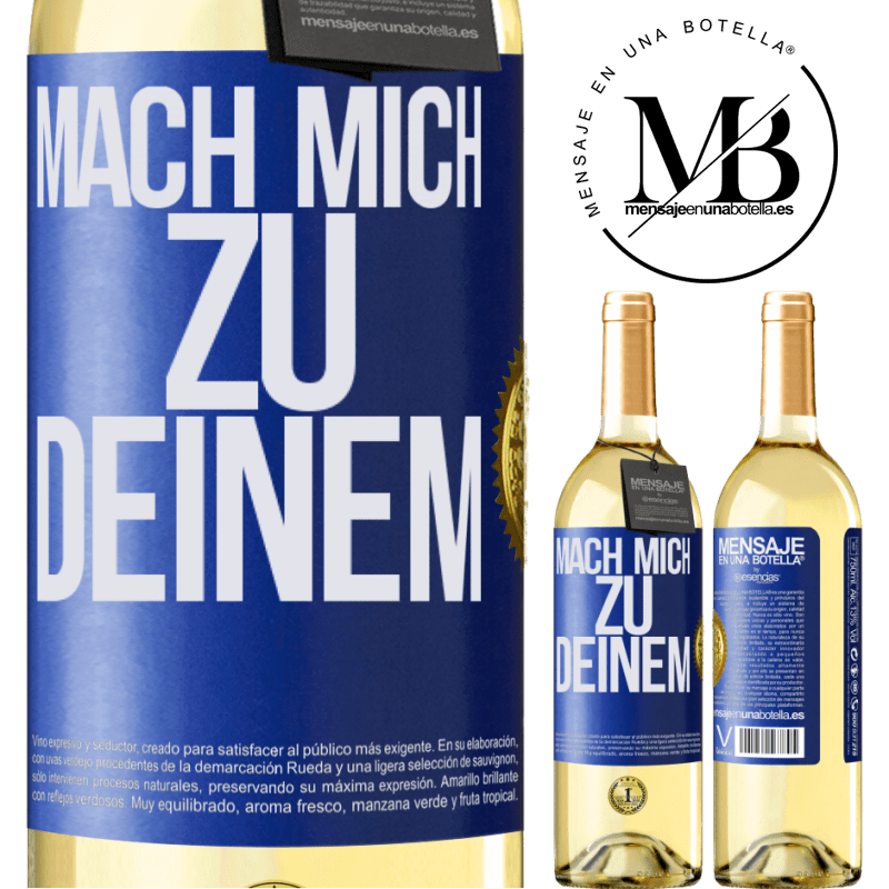 29,95 € Kostenloser Versand | Weißwein WHITE Ausgabe Mach mich Deinen Blaue Markierung. Anpassbares Etikett Junger Wein Ernte 2024 Verdejo