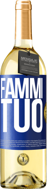 29,95 € Spedizione Gratuita | Vino bianco Edizione WHITE Fammi tuo Etichetta Blu. Etichetta personalizzabile Vino giovane Raccogliere 2025 Verdejo