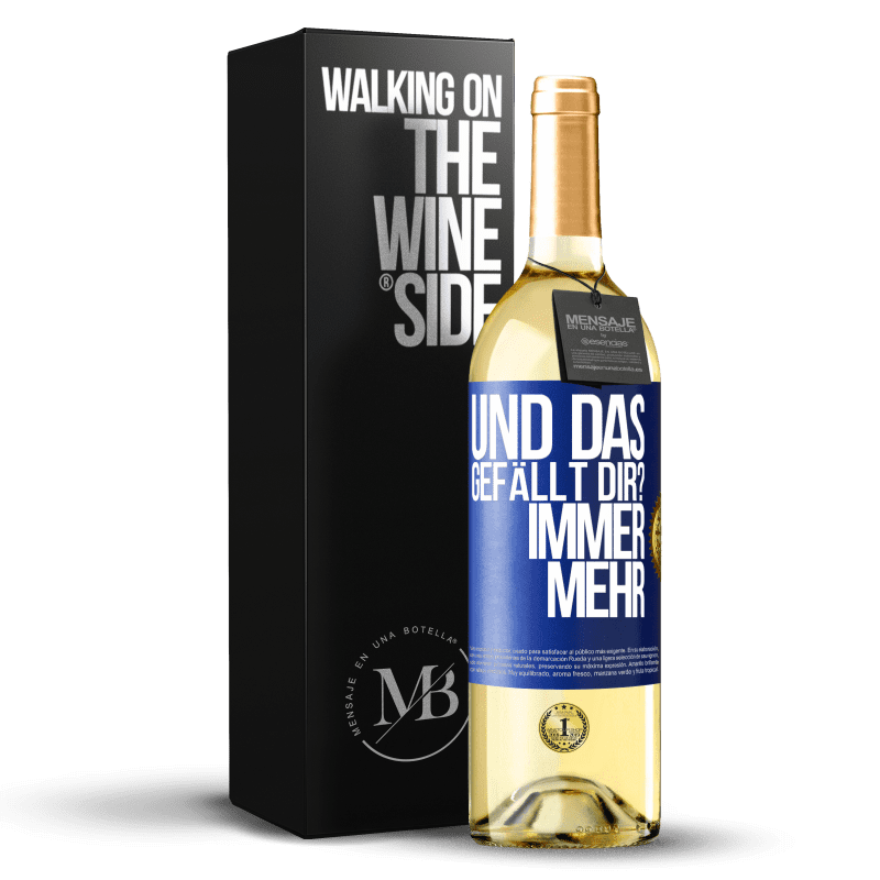 24,95 € Kostenloser Versand | Weißwein WHITE Ausgabe und es gefällt dir? Immer mehr Blaue Markierung. Anpassbares Etikett Junger Wein Ernte 2021 Verdejo
