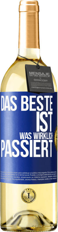 29,95 € | Weißwein WHITE Ausgabe Das Beste ist, was wirklich passiert Blaue Markierung. Anpassbares Etikett Junger Wein Ernte 2024 Verdejo