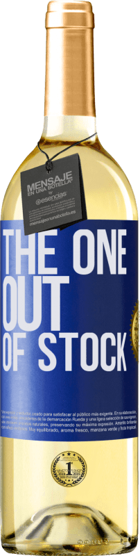 29,95 € | Weißwein WHITE Ausgabe The one out of stock Blaue Markierung. Anpassbares Etikett Junger Wein Ernte 2023 Verdejo