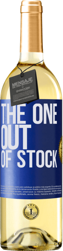 29,95 € | Weißwein WHITE Ausgabe The one out of stock Blaue Markierung. Anpassbares Etikett Junger Wein Ernte 2024 Verdejo