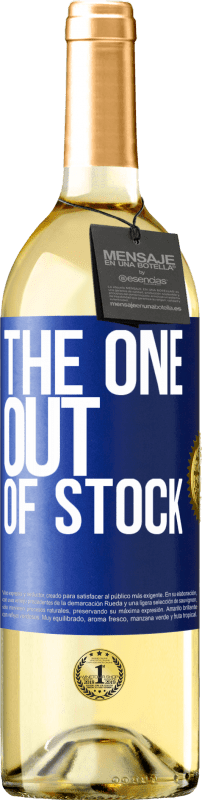 29,95 € | Vinho branco Edição WHITE The one out of stock Etiqueta Azul. Etiqueta personalizável Vinho jovem Colheita 2024 Verdejo