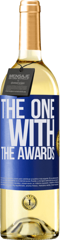 29,95 € Kostenloser Versand | Weißwein WHITE Ausgabe The one with the awards Blaue Markierung. Anpassbares Etikett Junger Wein Ernte 2023 Verdejo